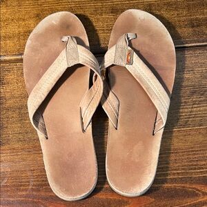 Rainbow Tan Leather Sandals